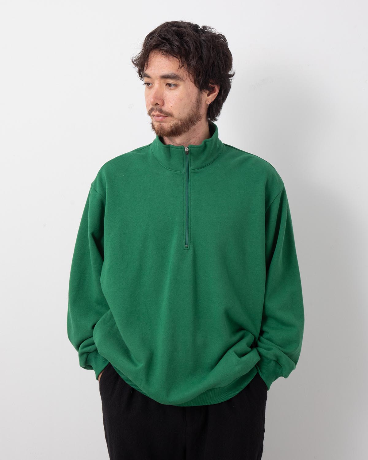 AMERICAN COTTON HALF ZIP PULLOVER