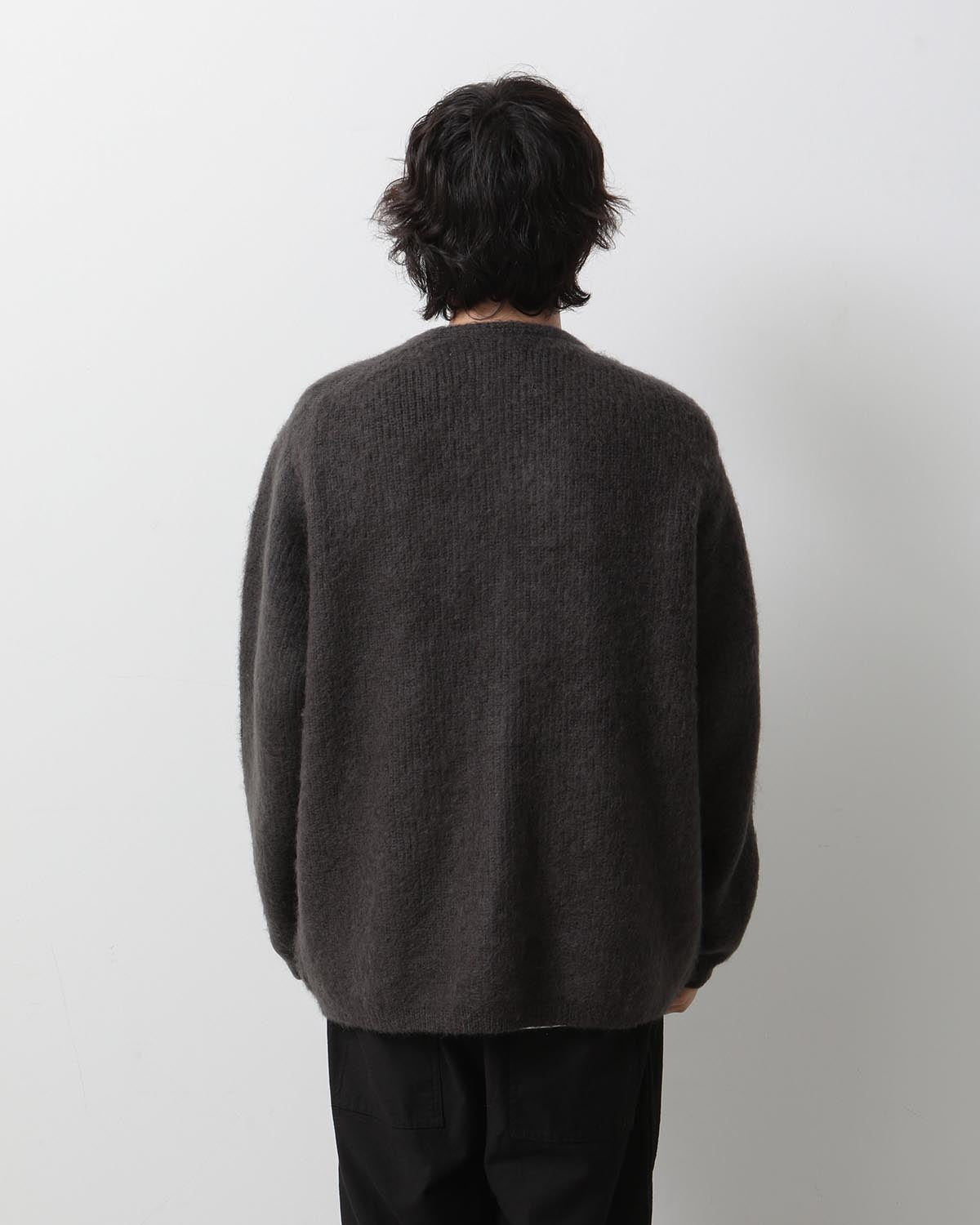 DONALD MOHAIR KNIT CARDIGAN