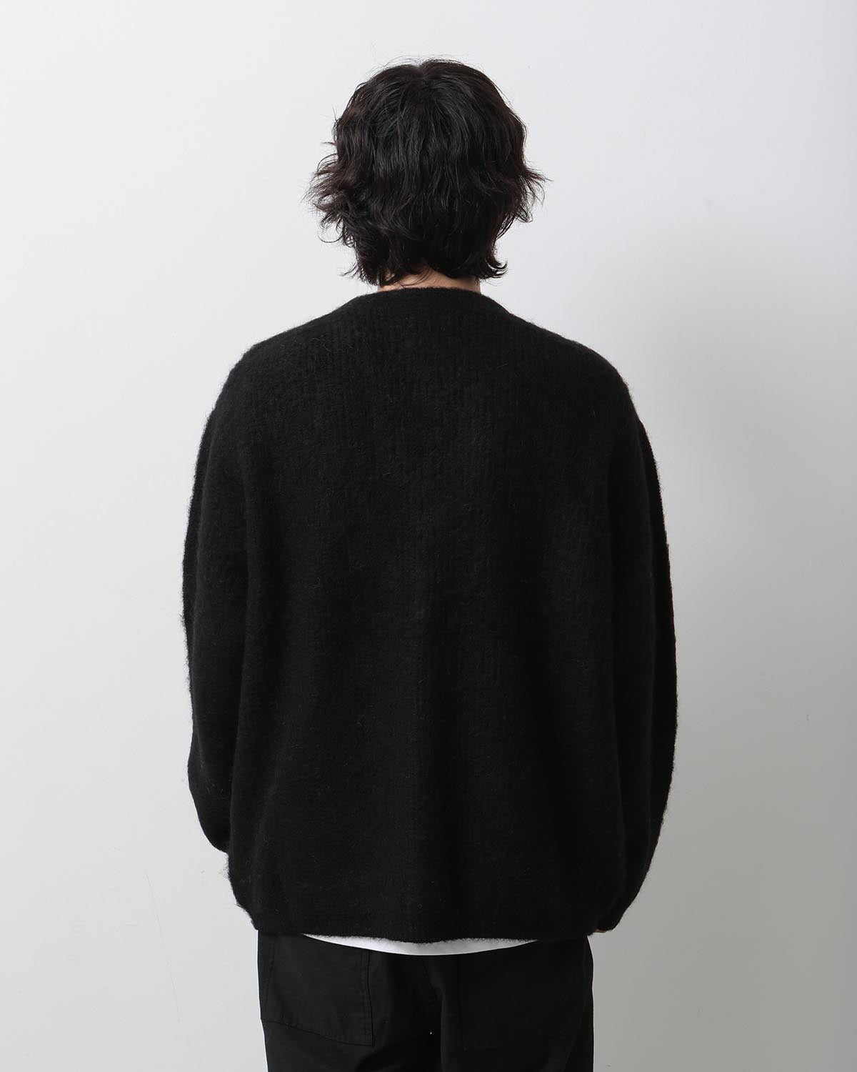 DONALD MOHAIR KNIT CARDIGAN