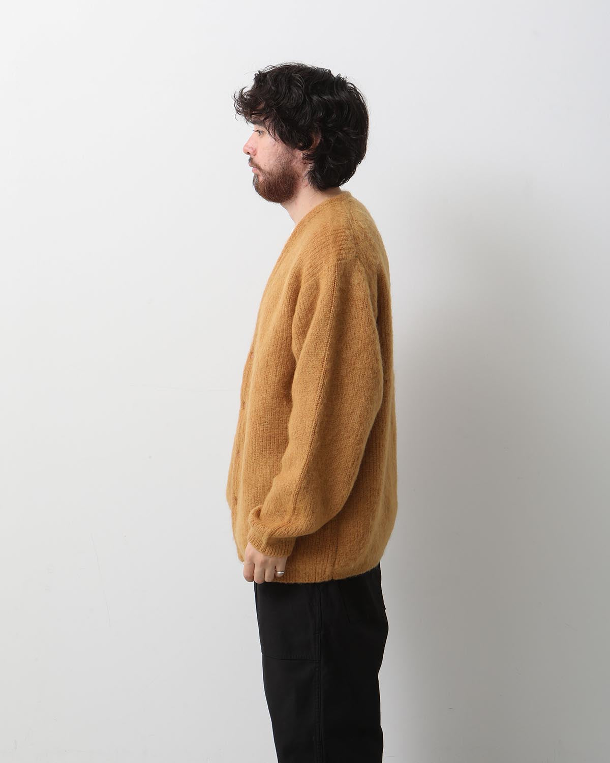 DONALD MOHAIR KNIT CARDIGAN