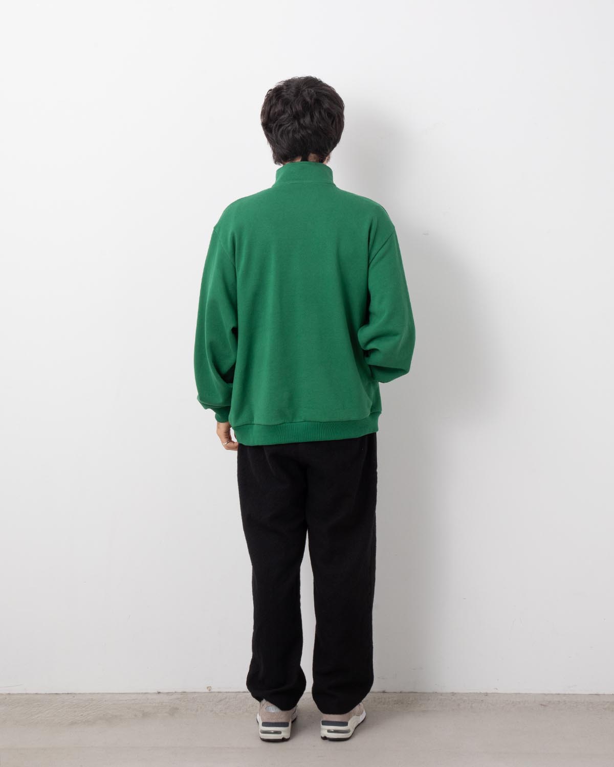 WOOL TUCK PANTS - WASHED