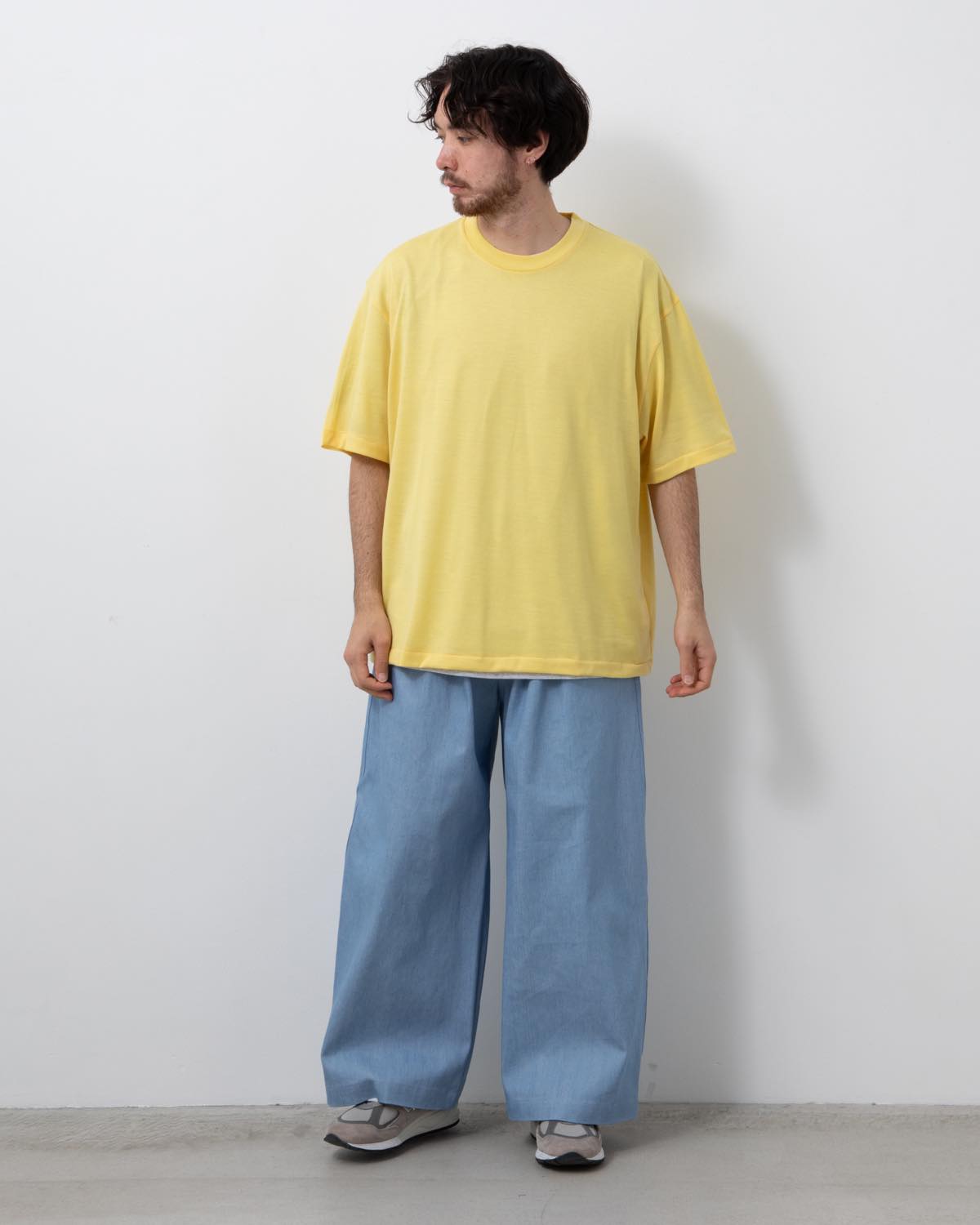 LIGHT DENIM EASY BAGGY PANTS