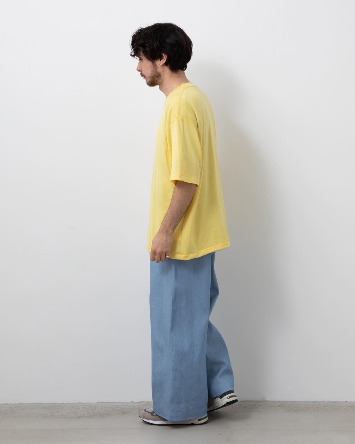 LIGHT DENIM EASY BAGGY PANTS