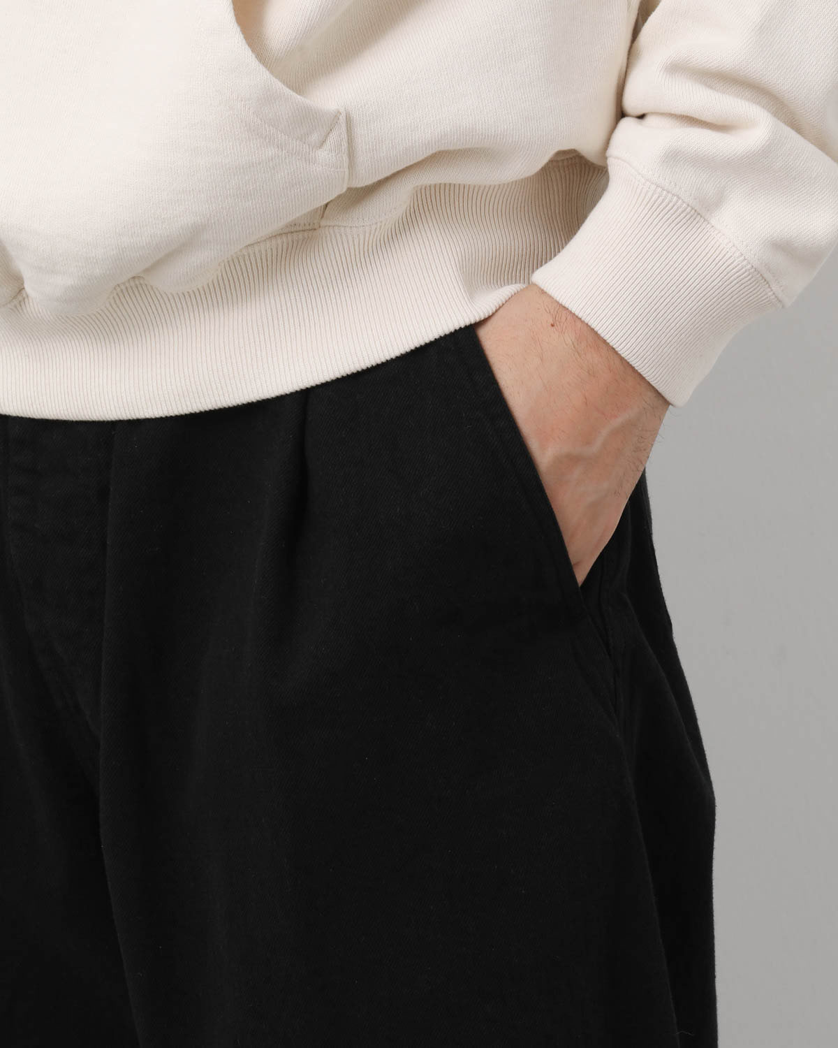 LIGHT DENIM EASY BAGGY PANTS - OVERDYED