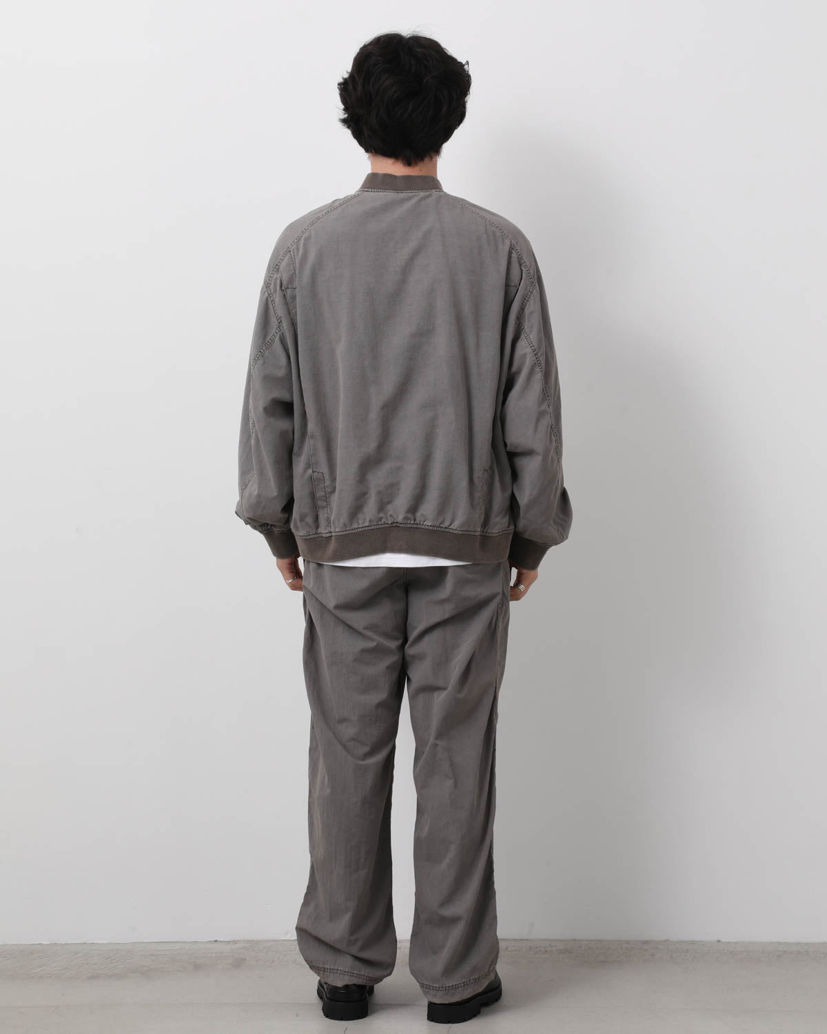 NYLON 2TUCK PANTS - OVERDYED