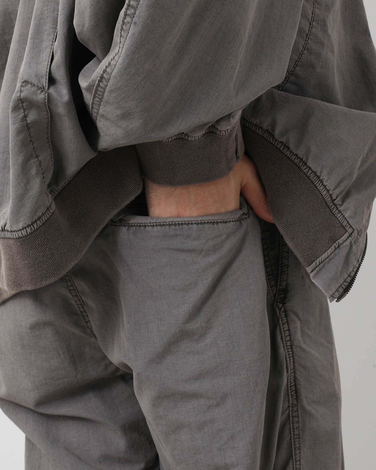 NYLON 2TUCK PANTS - OVERDYED