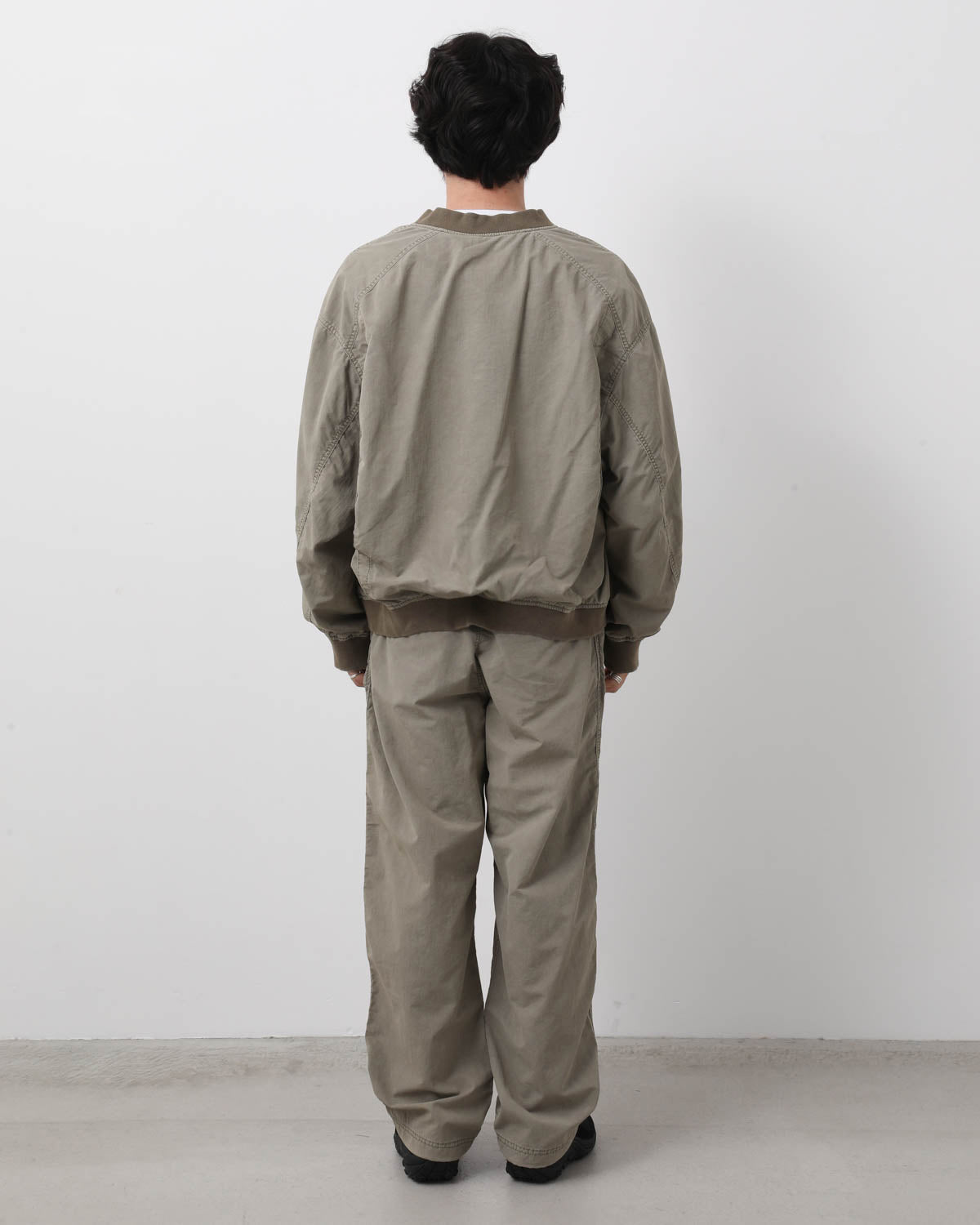 NYLON 2TUCK PANTS - OVERDYED