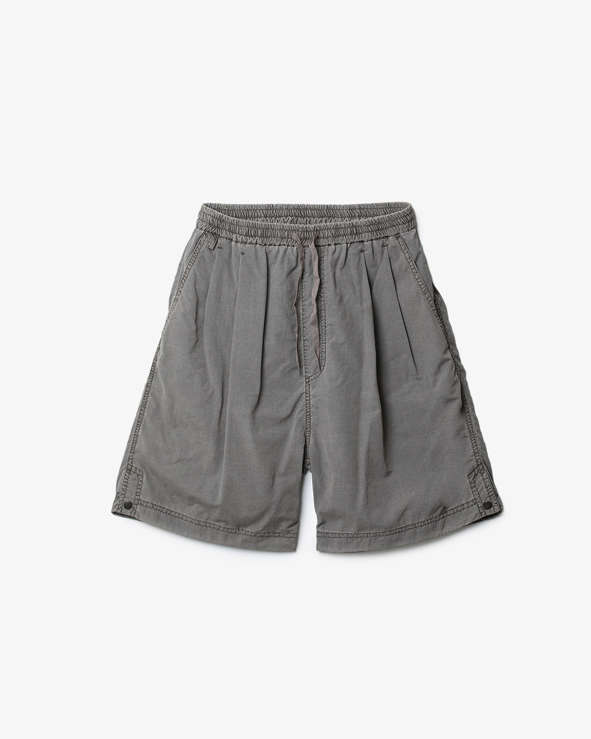 NYLON 2TUCK EASY SHORTS - OVERDYED