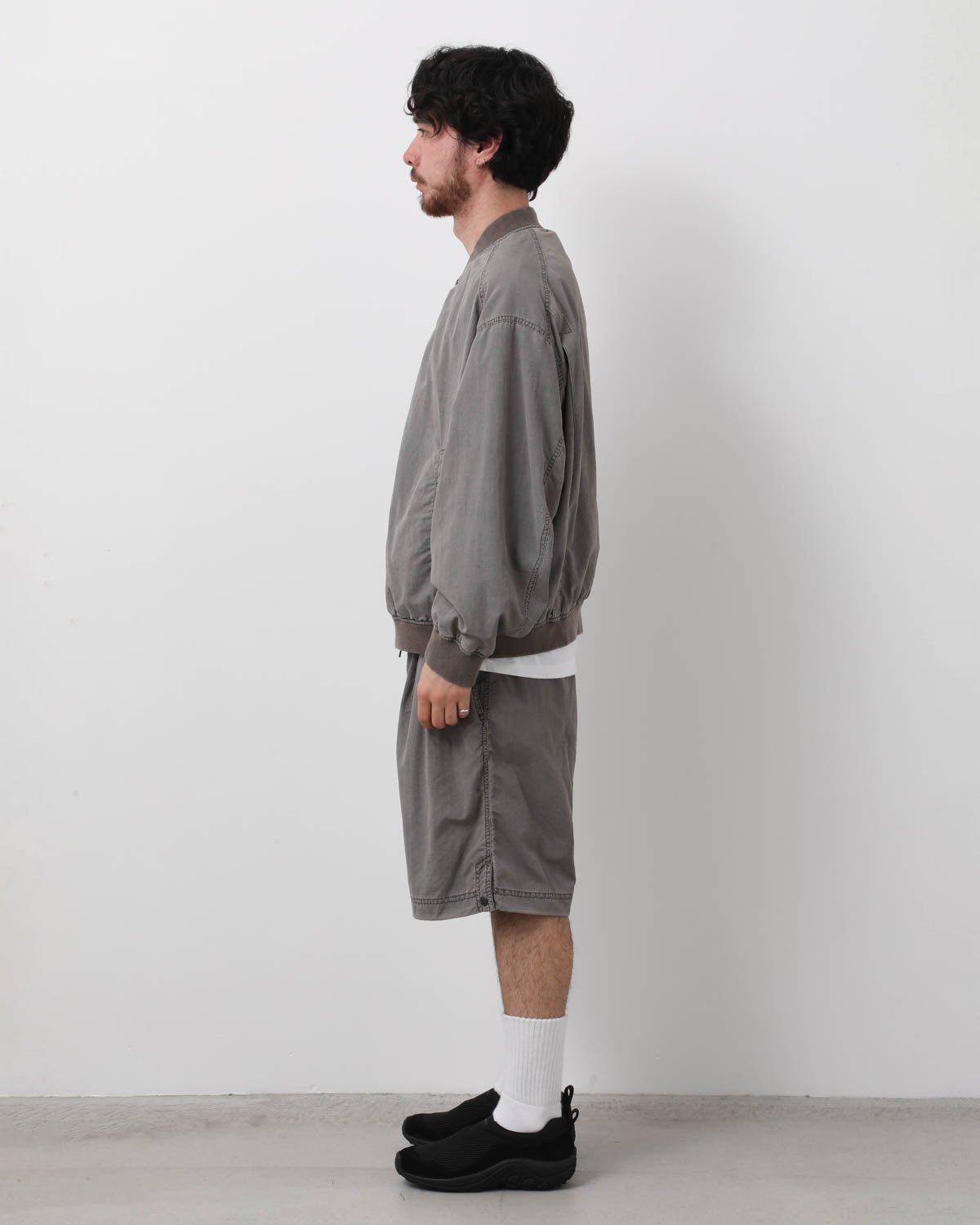 NYLON 2TUCK EASY SHORTS - OVERDYED