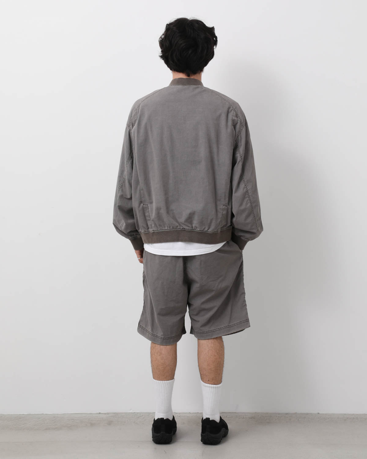 NYLON 2TUCK EASY SHORTS - OVERDYED