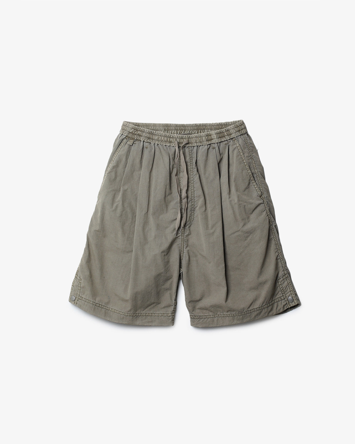 NYLON 2TUCK EASY SHORTS - OVERDYED