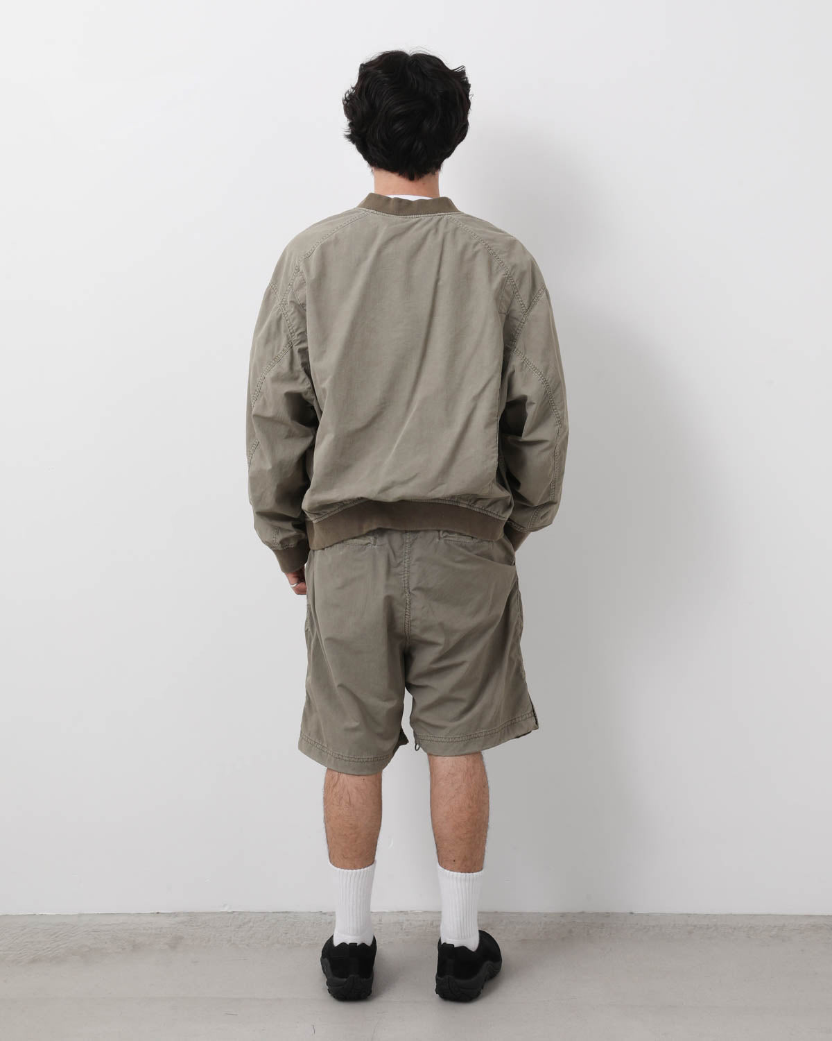 NYLON 2TUCK EASY SHORTS - OVERDYED