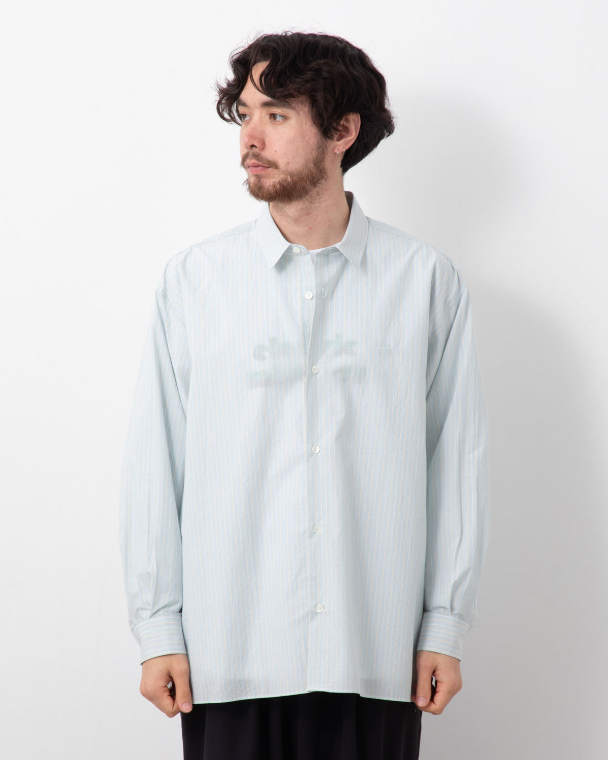 GENTLE RESORT OVERSIZED STRIPE SHIRT