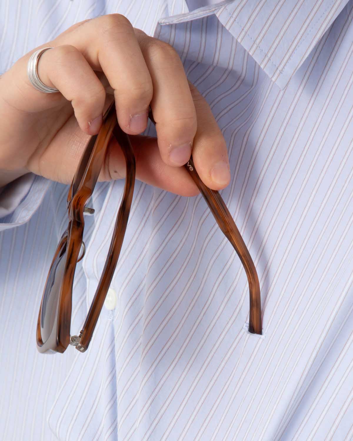 GENTLE RESORT OVERSIZED STRIPE SHIRT