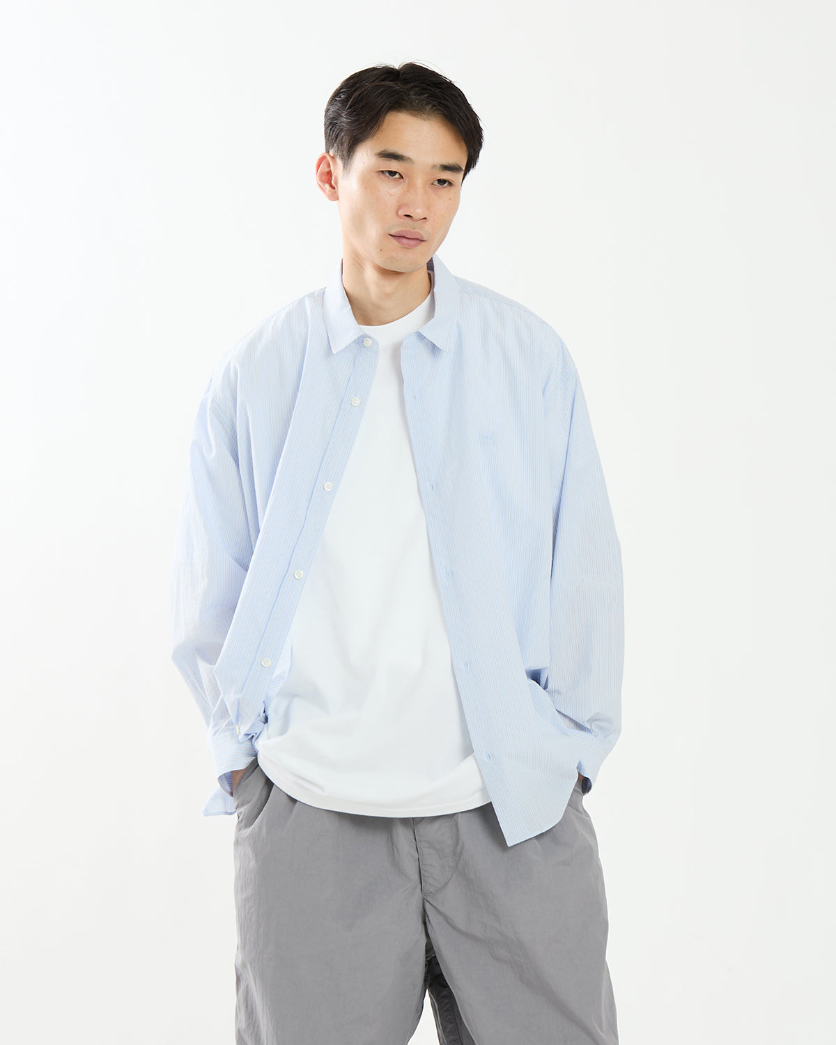 GENTLE RESORT OVERSIZED STRIPE SHIRT