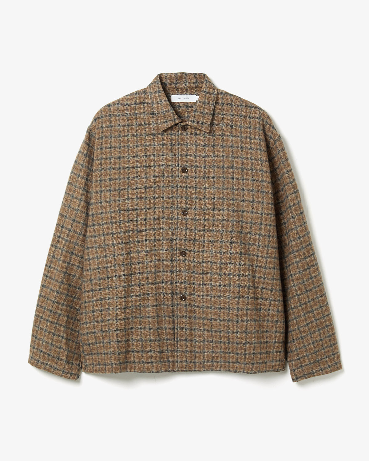 COTTON TWEED CHECK SHIRT JACKET