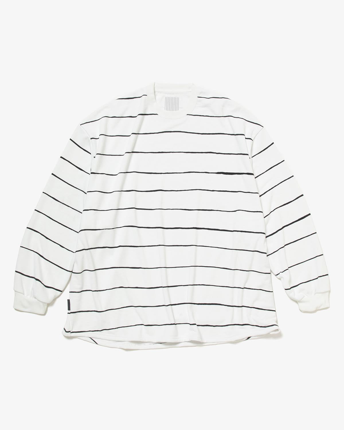 SUPER BIG WIDE STRIPE TECH LS TEE