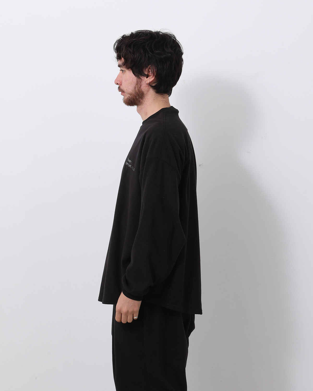 FLEECE SUPER BIG LS ROUND TEE