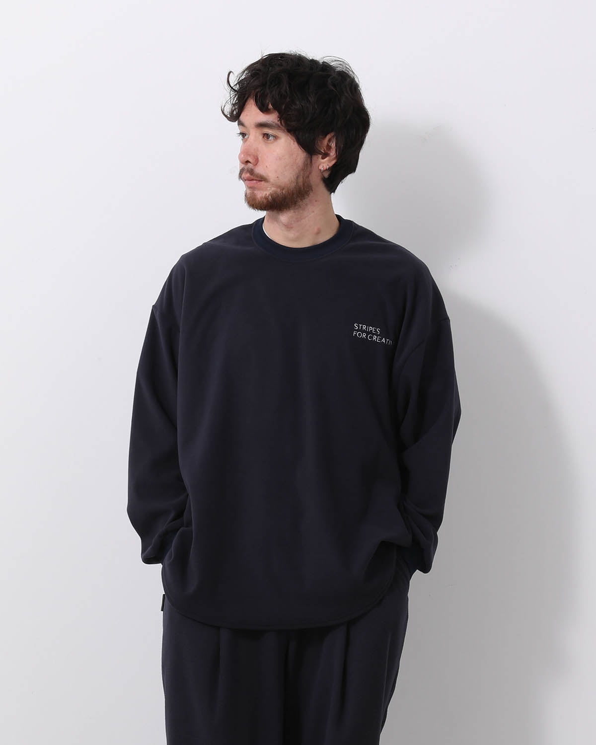 FLEECE SUPER BIG LS ROUND TEE