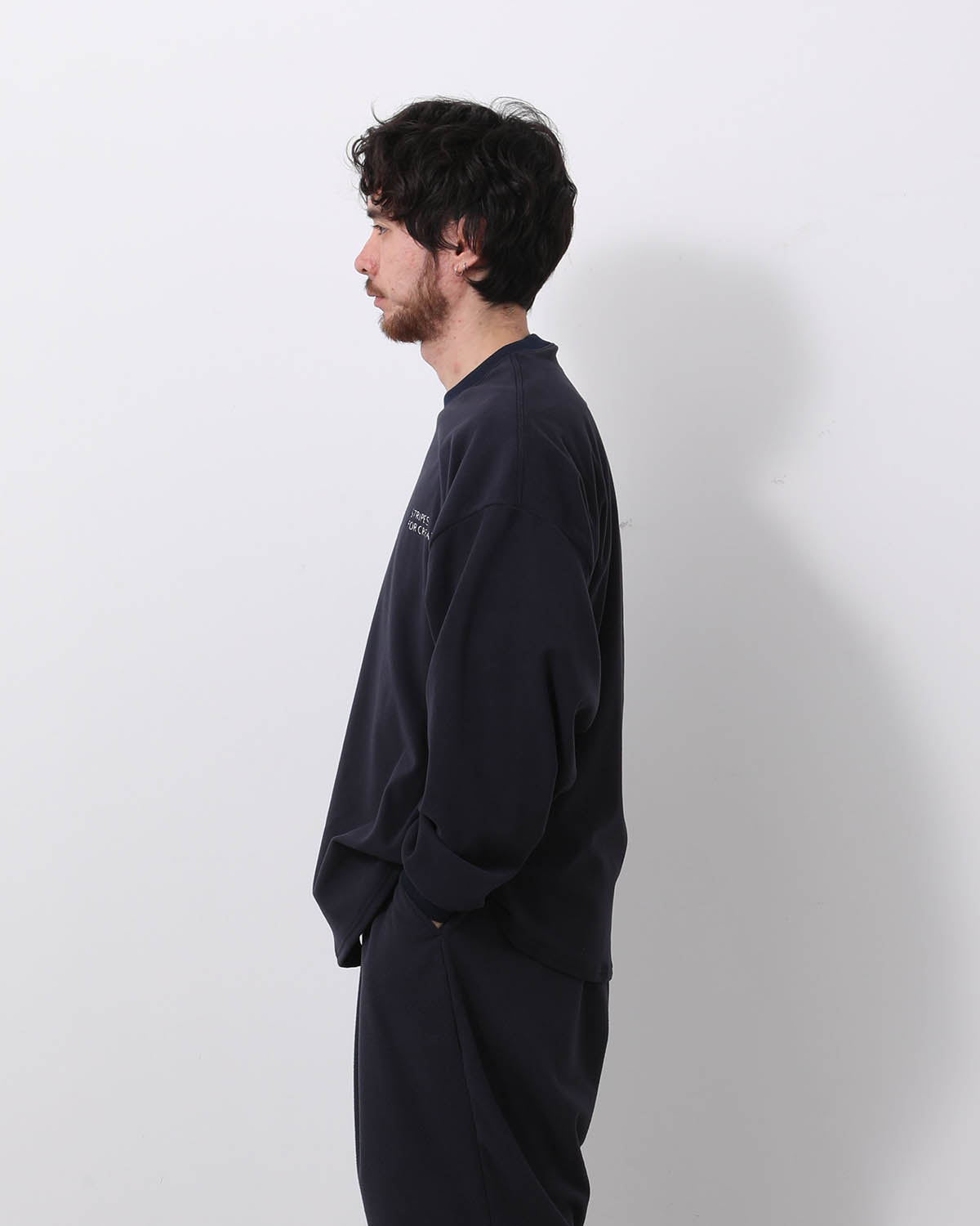 FLEECE SUPER BIG LS ROUND TEE