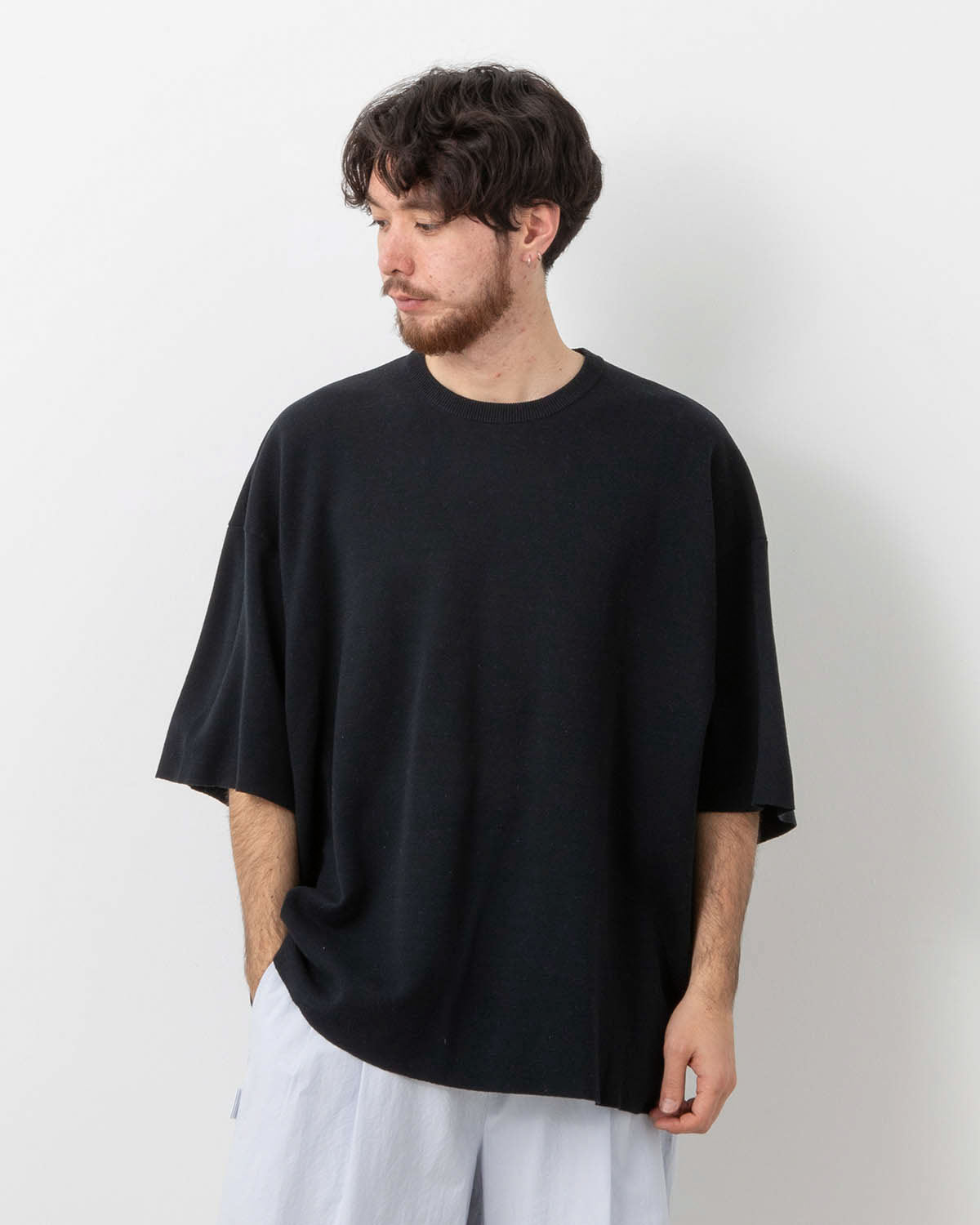 SUPER BIG SS COTTON KNIT TEE