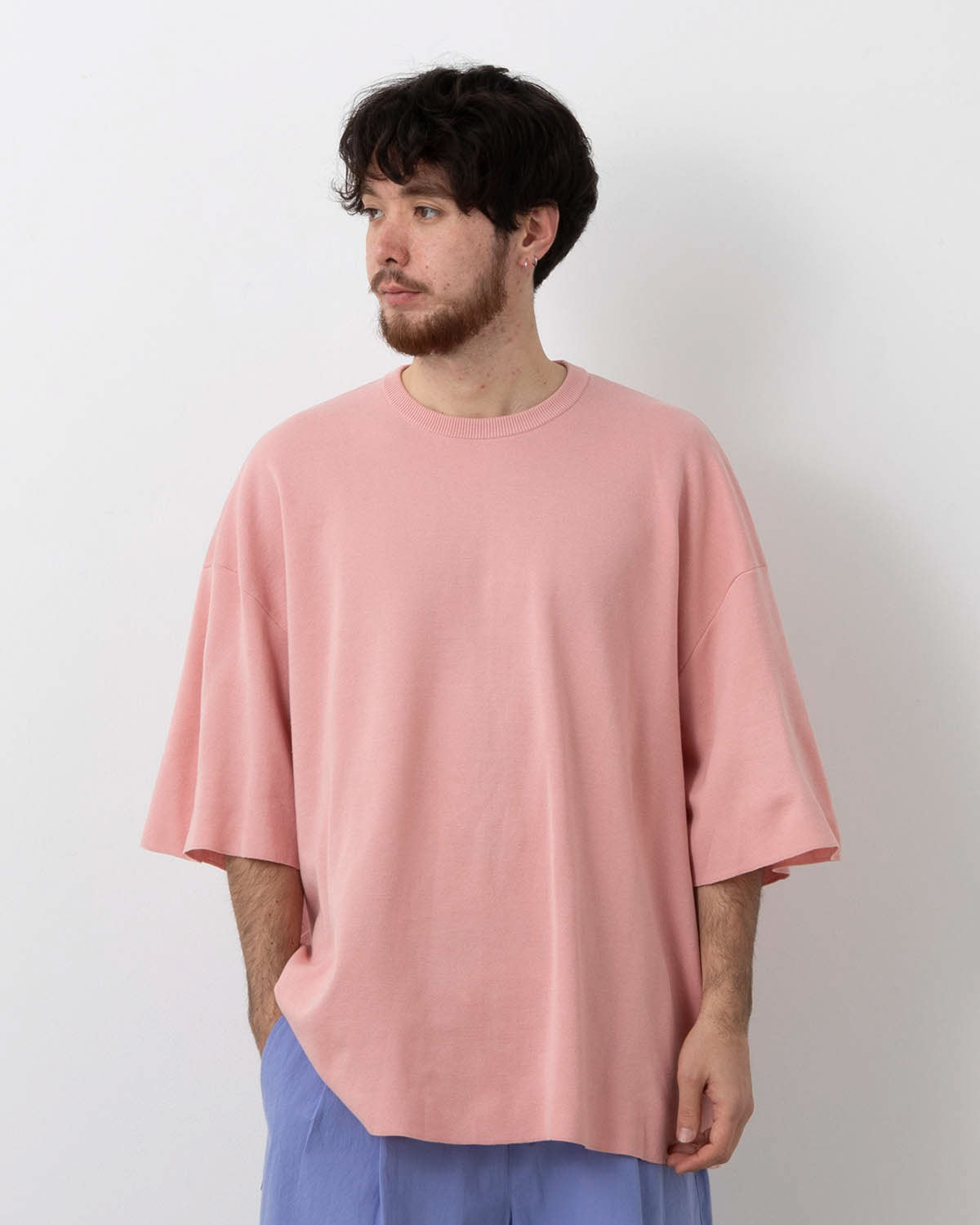 SUPER BIG SS COTTON KNIT TEE