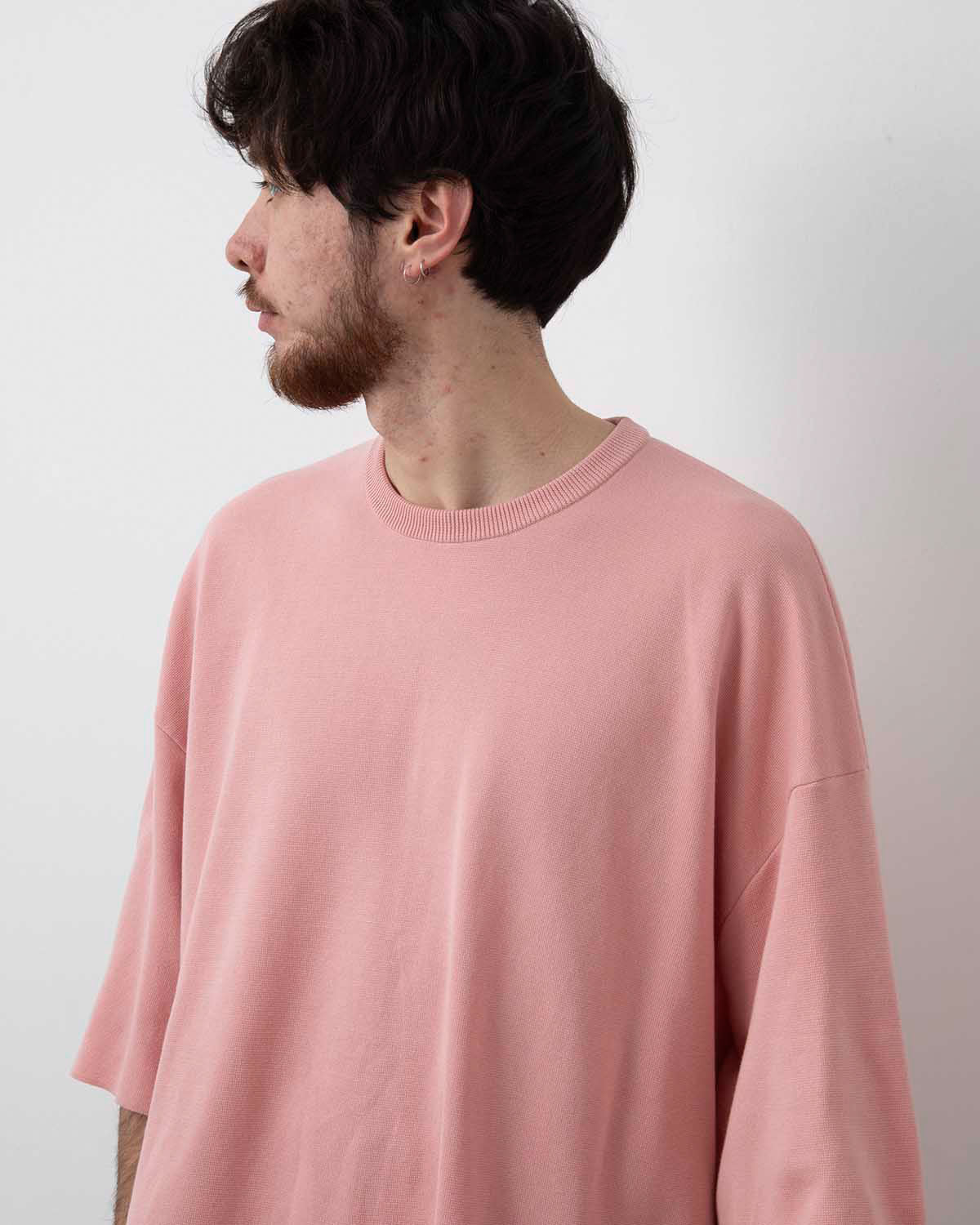 SUPER BIG SS COTTON KNIT TEE