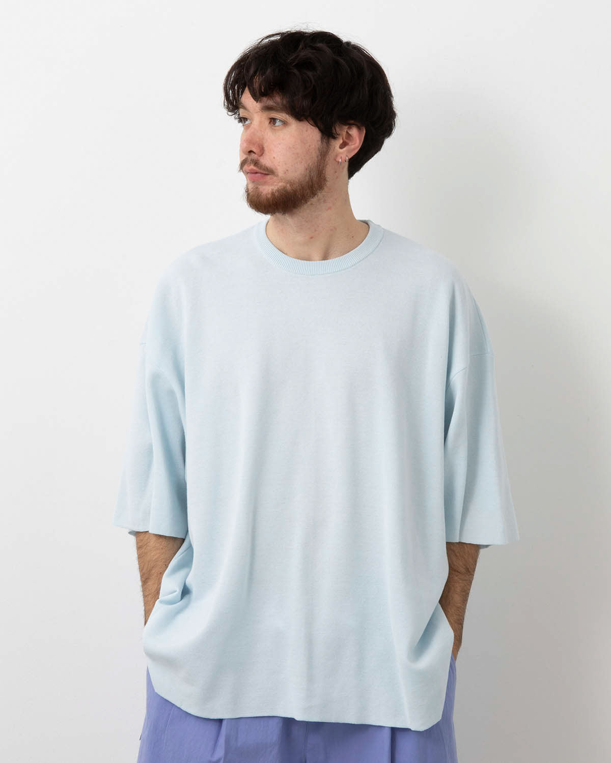 SUPER BIG SS COTTON KNIT TEE