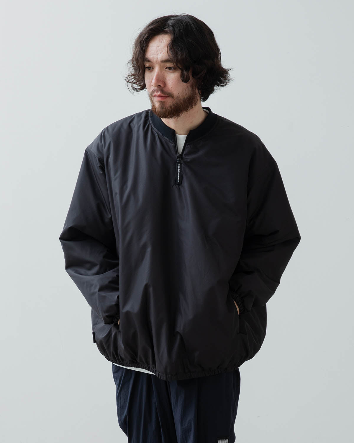 BASEBALL HALF ZIP JACKET