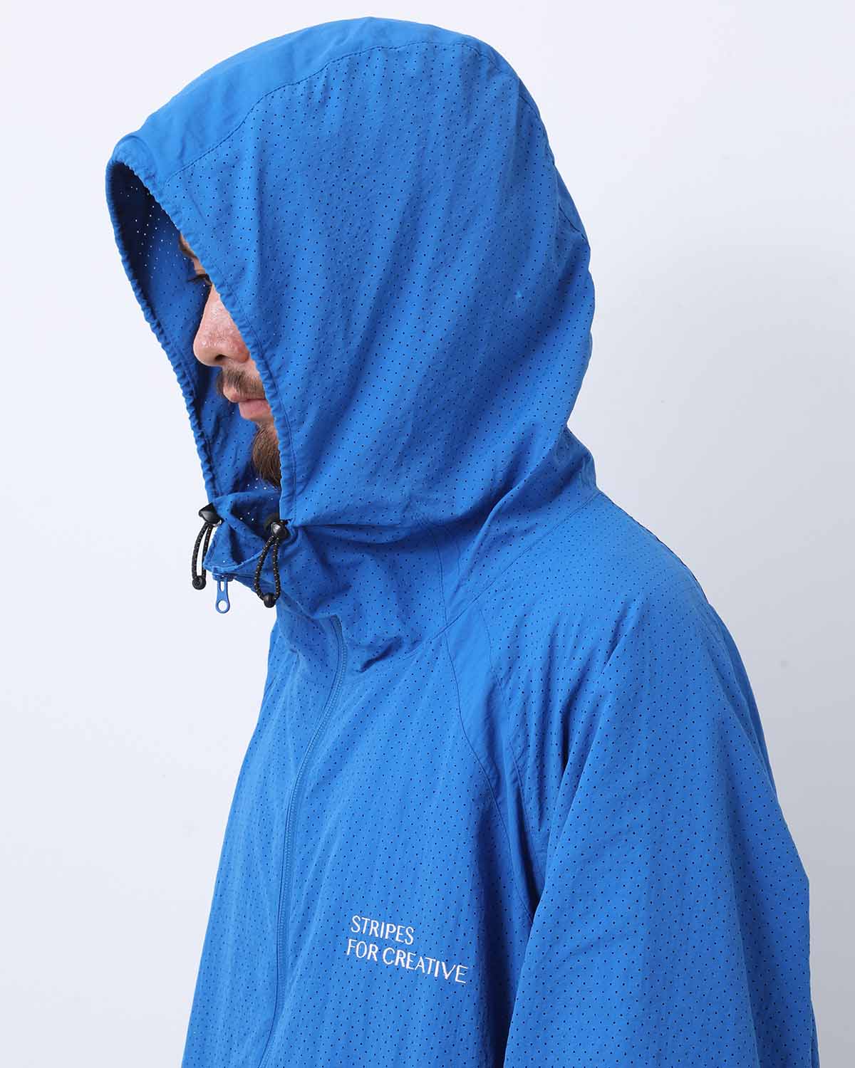 PUNCHING NYLON HOODY