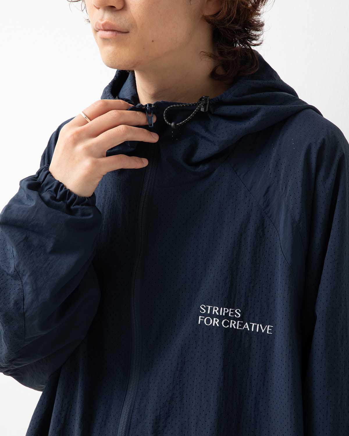 PUNCHING NYLON HOODY