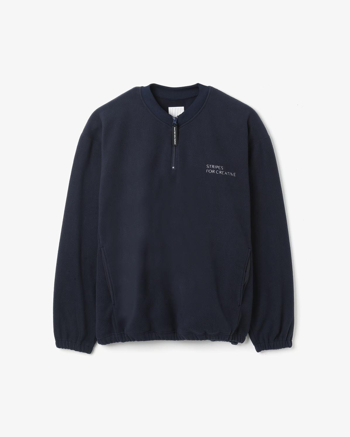 FLEECE BASEBALL HALF ZIP JACKET