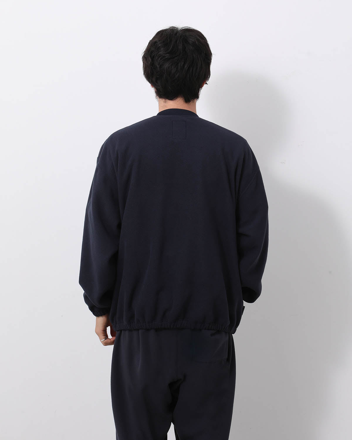 FLEECE BASEBALL HALF ZIP JACKET