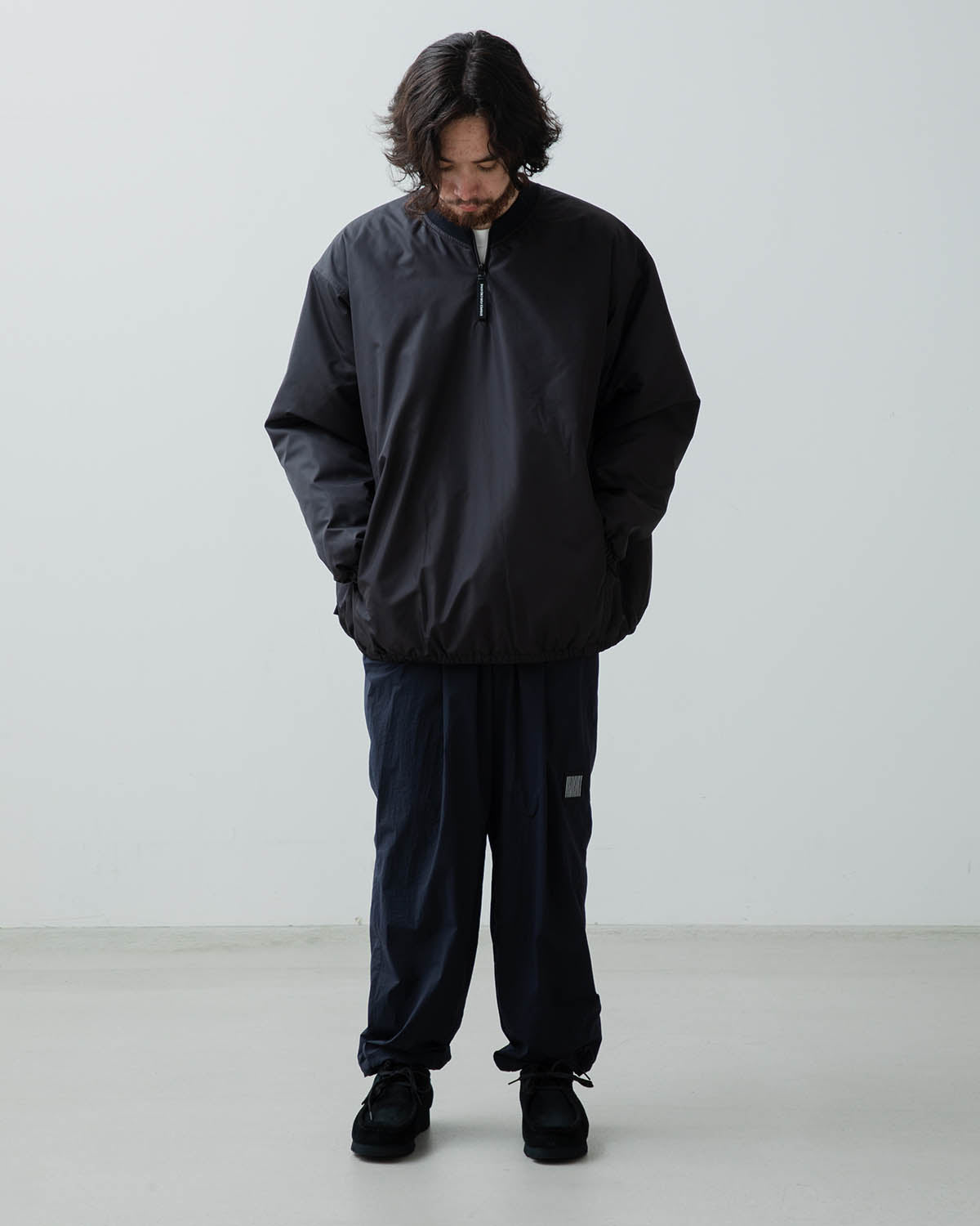 WIDE TAPERED EASY PANTS (NYLON)