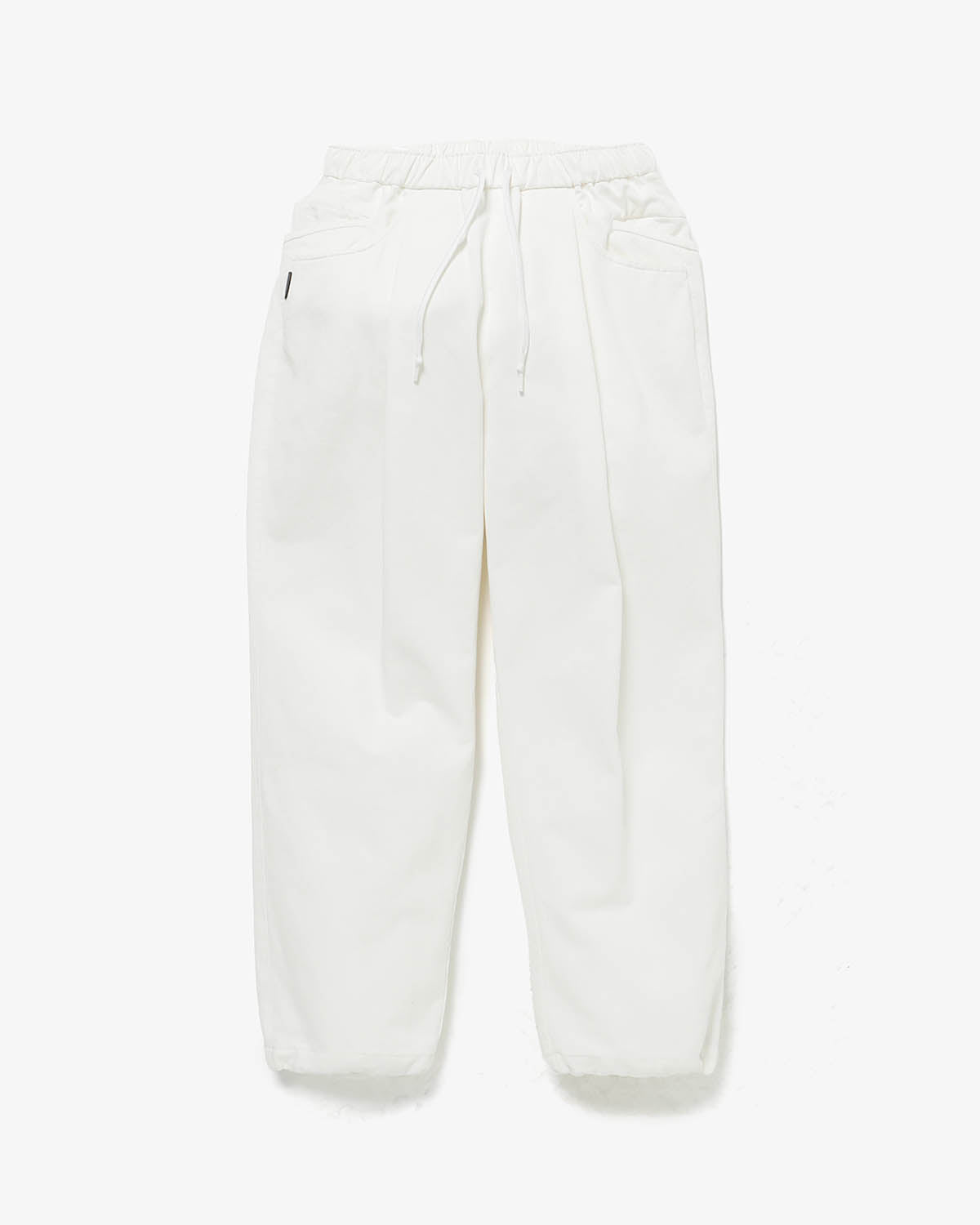 WIDE TAPERED EASY PANTS (HERRINGBONE)