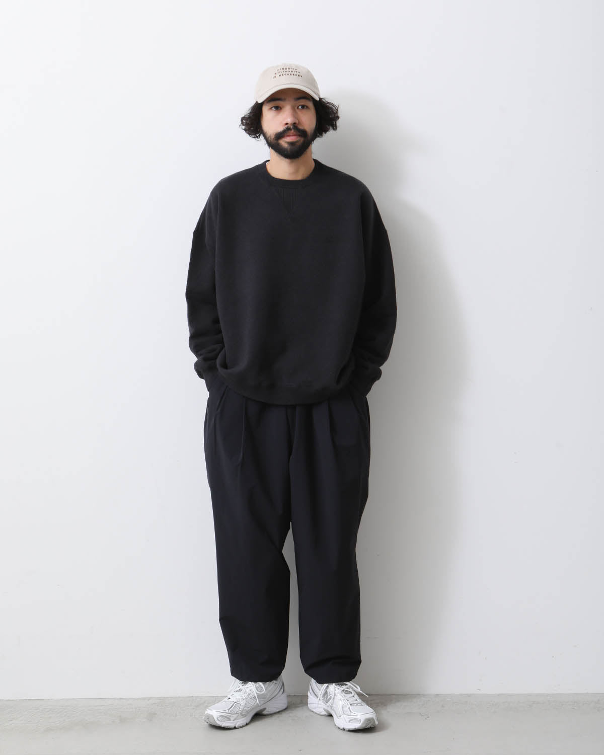 WIDE TWO TUCK PANTS (NYLON)