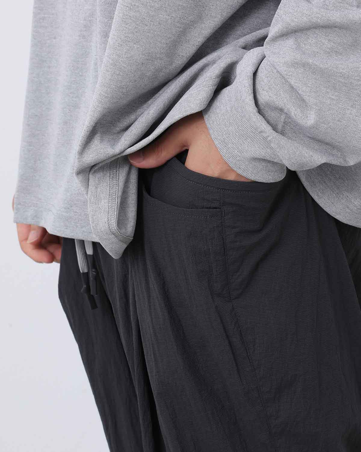 WIDE TAPERED EASY PANTS (NEW CRISPY)