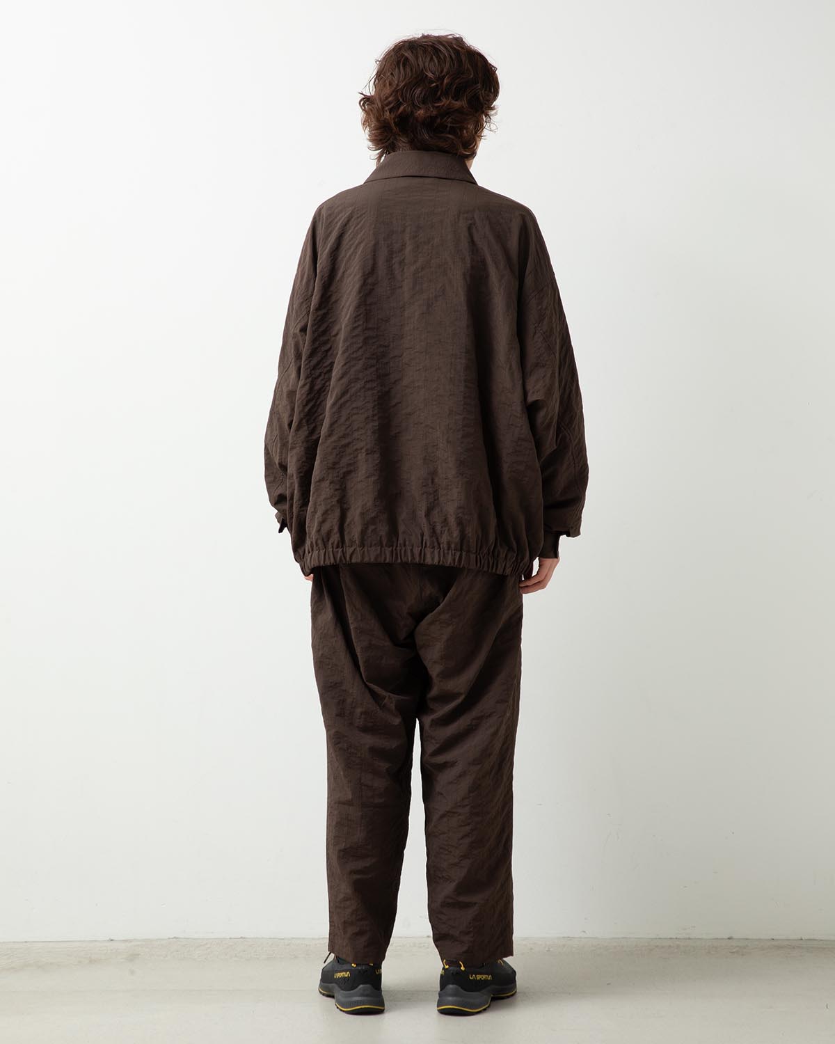 NEW WIDE TWO TUCK PANTS (STICHED NYLON)