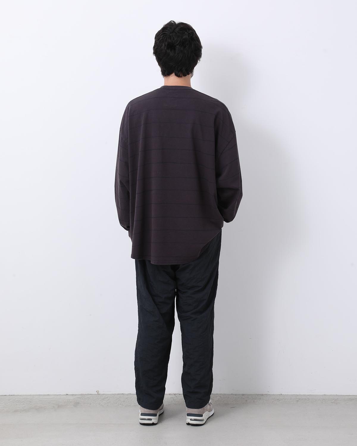 NEW WIDE TWO TUCK PANTS (STICHED NYLON)