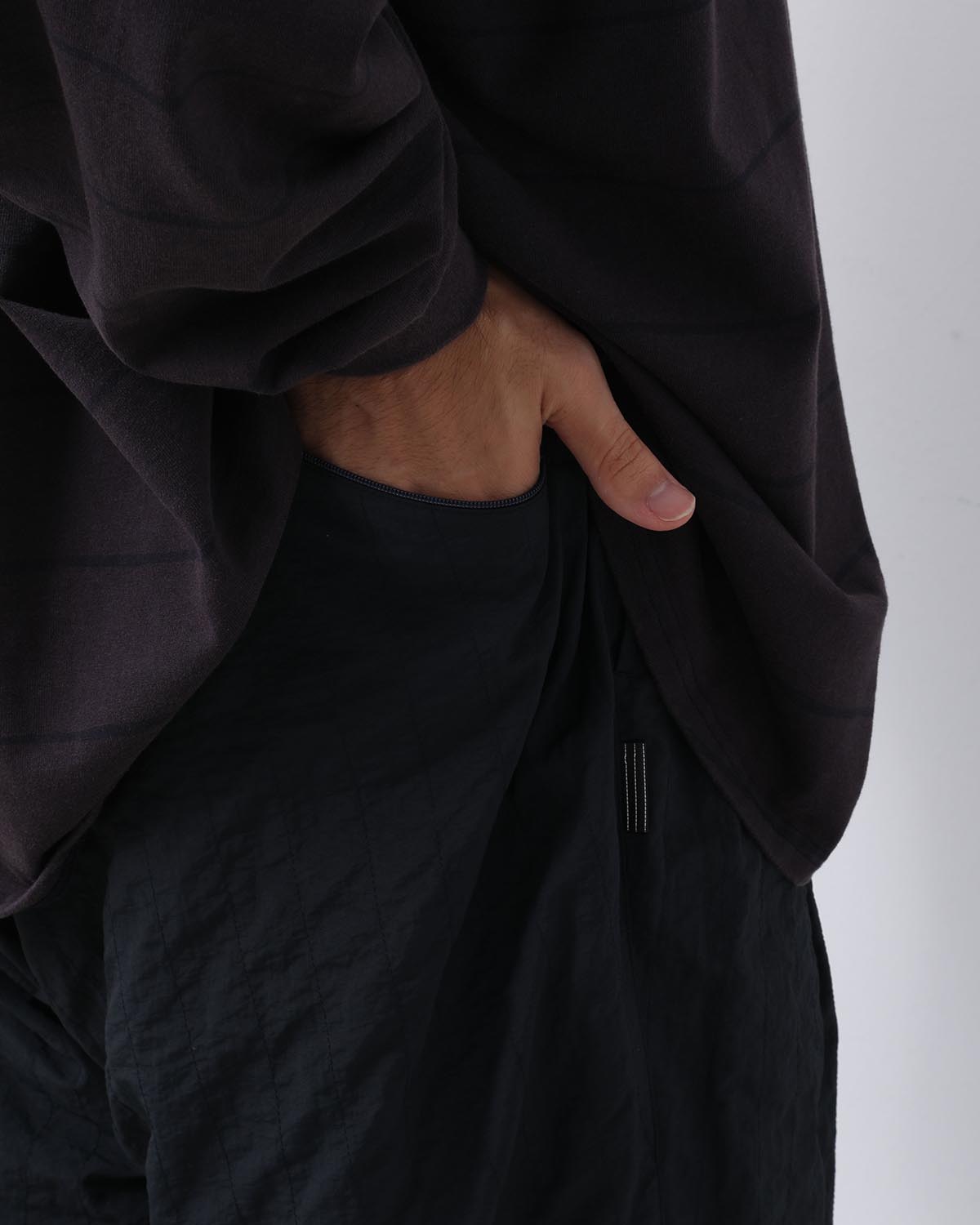 NEW WIDE TWO TUCK PANTS (STICHED NYLON)