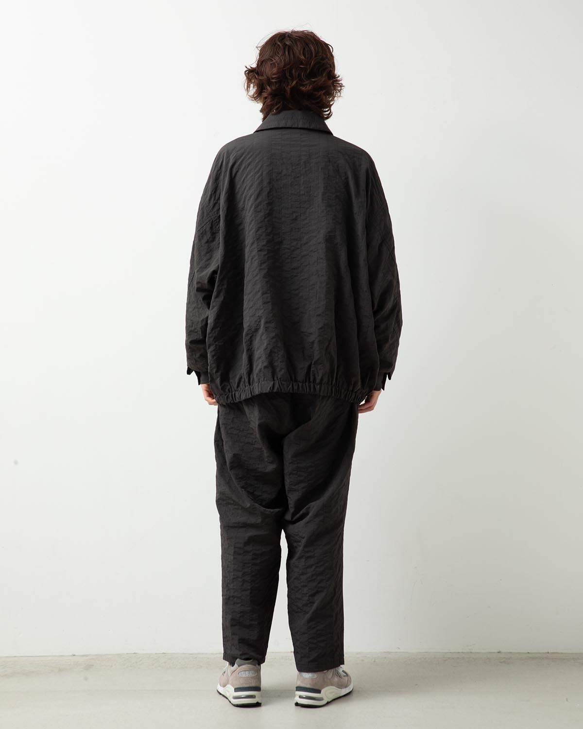 NEW WIDE TWO TUCK PANTS (STICHED NYLON)