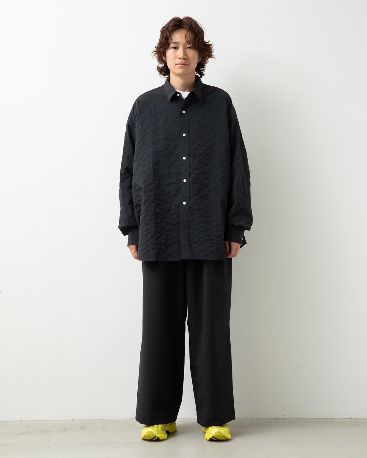 WIDE TWO TUCK BAGGY PANTS