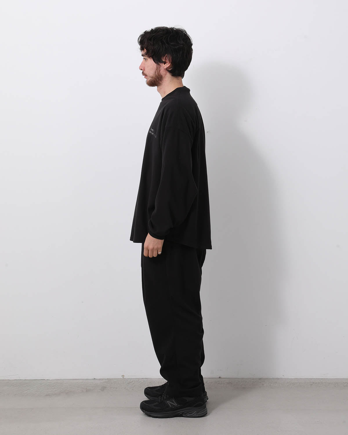 FLEECE WIDE TAPERED EASY PANTS