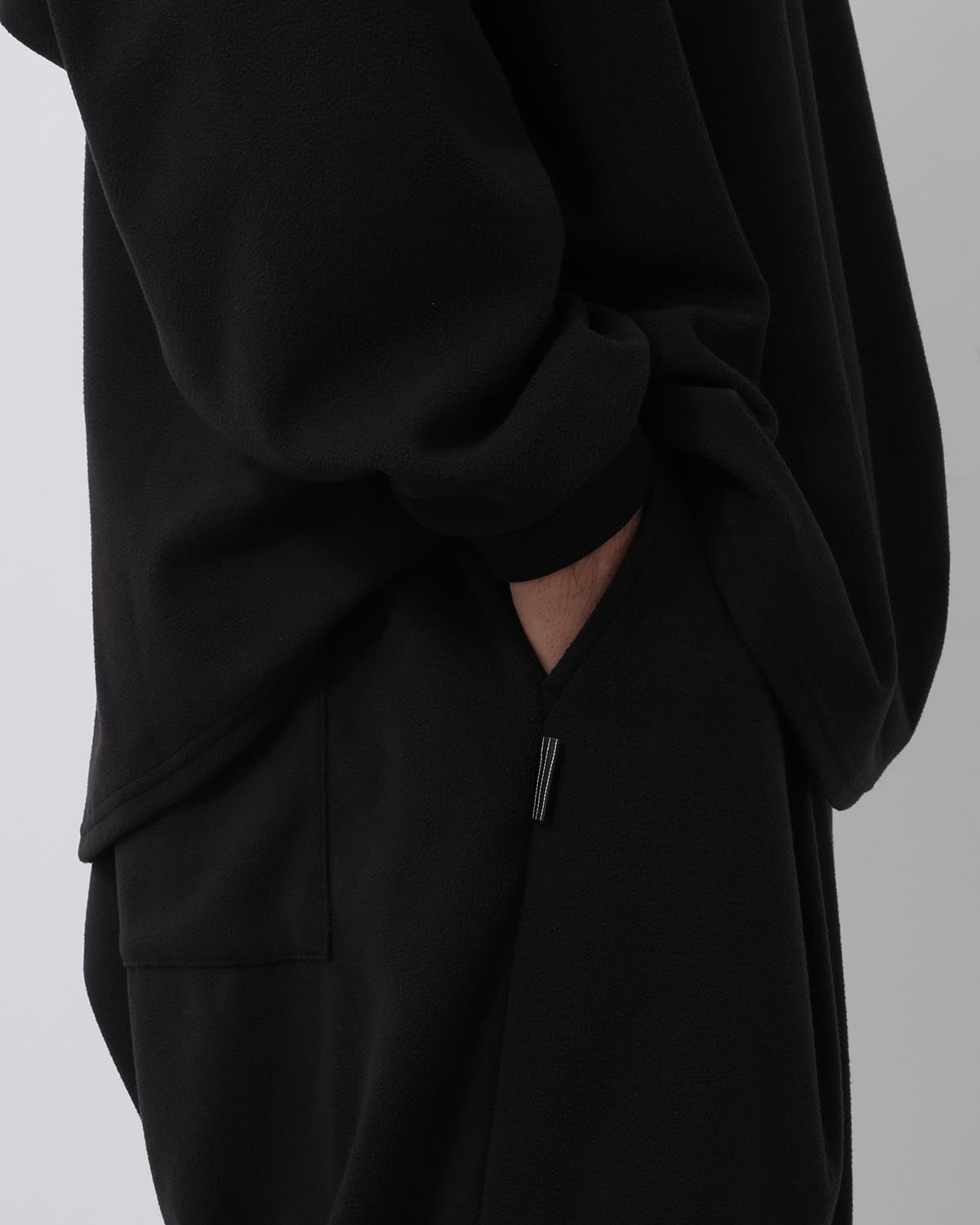 FLEECE WIDE TAPERED EASY PANTS