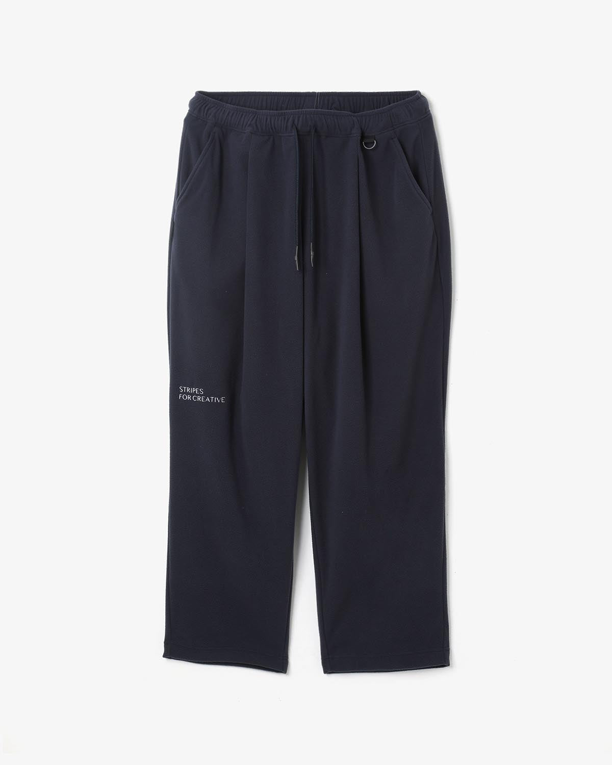 FLEECE WIDE TAPERED EASY PANTS