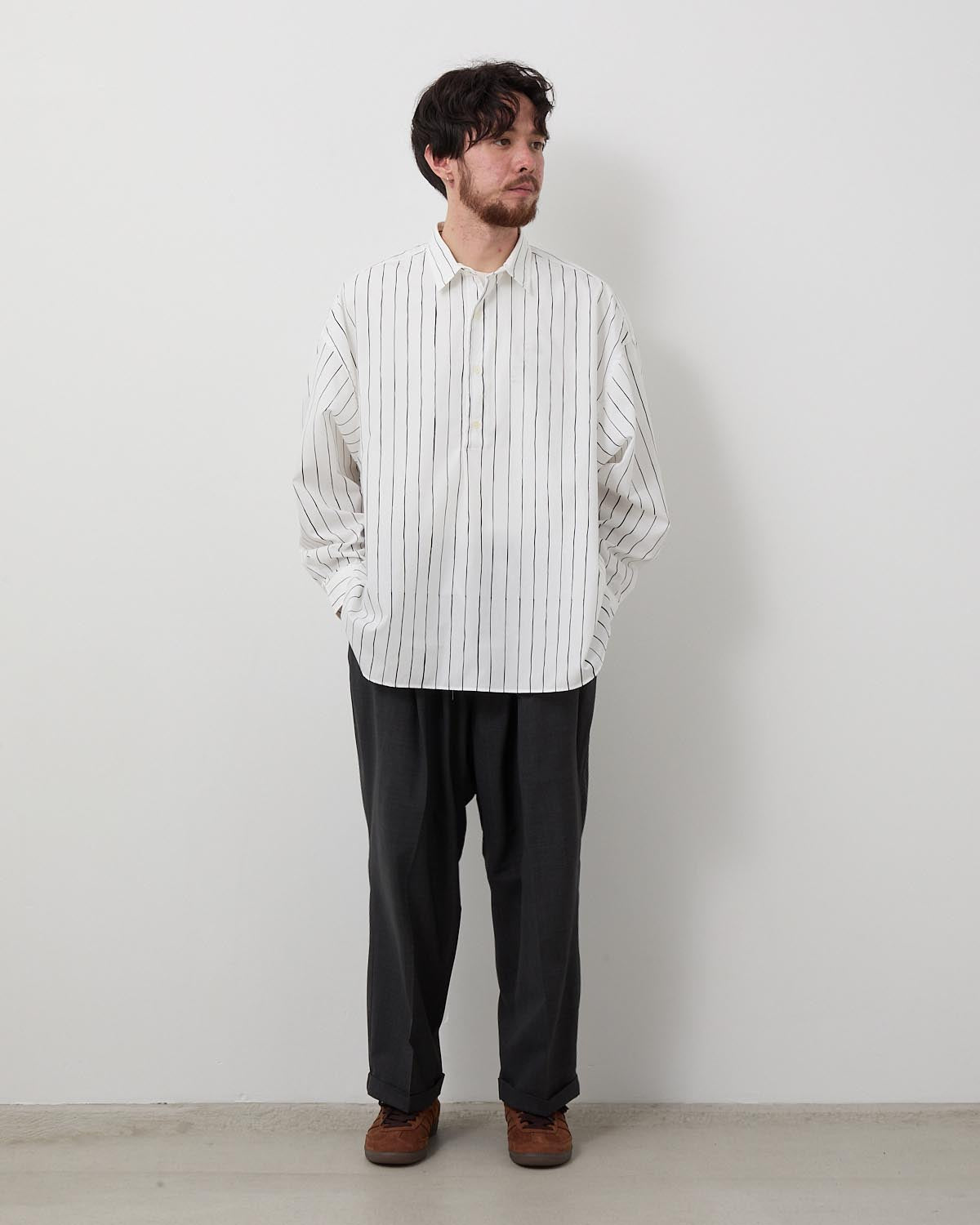 TWO TUCK S WOOL PANTS