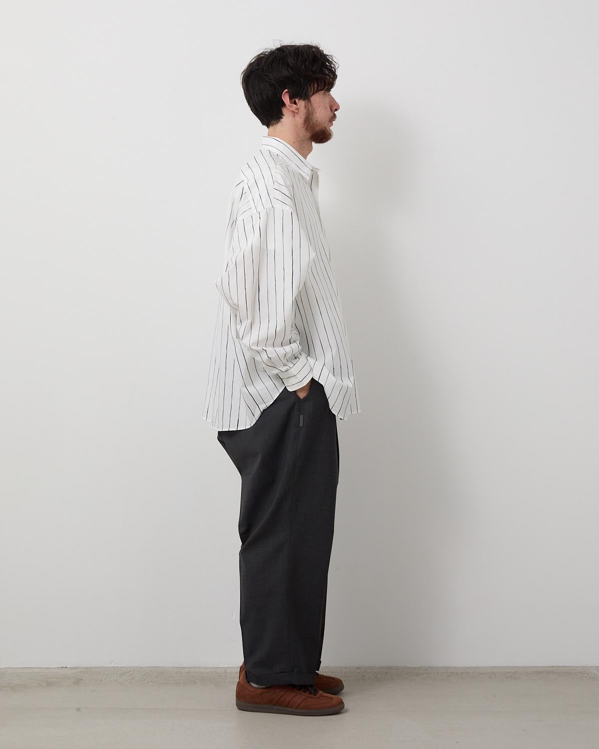 TWO TUCK S WOOL PANTS