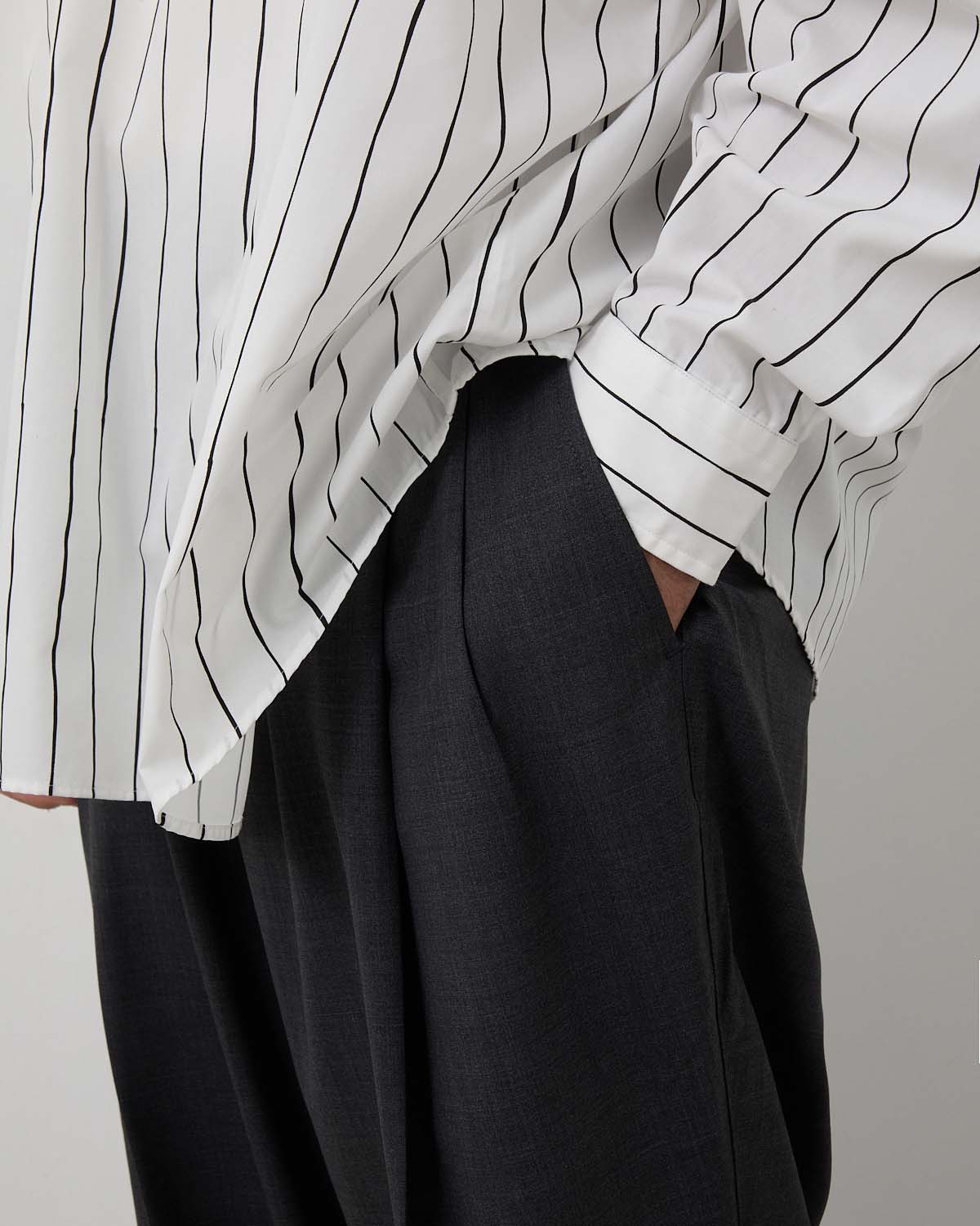 TWO TUCK S WOOL PANTS