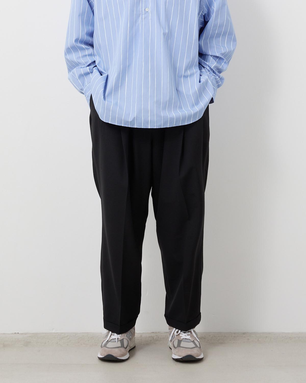 TWO TUCK S WOOL PANTS