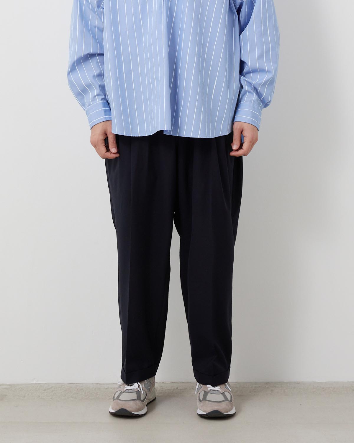 TWO TUCK S WOOL PANTS